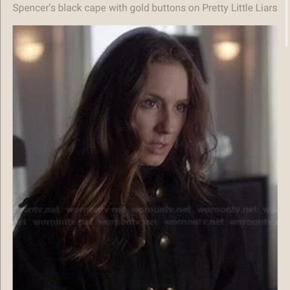 New vintage Juicy Couture wool military cape capelet poncho shawl jacket coat - Picture 2 of 14